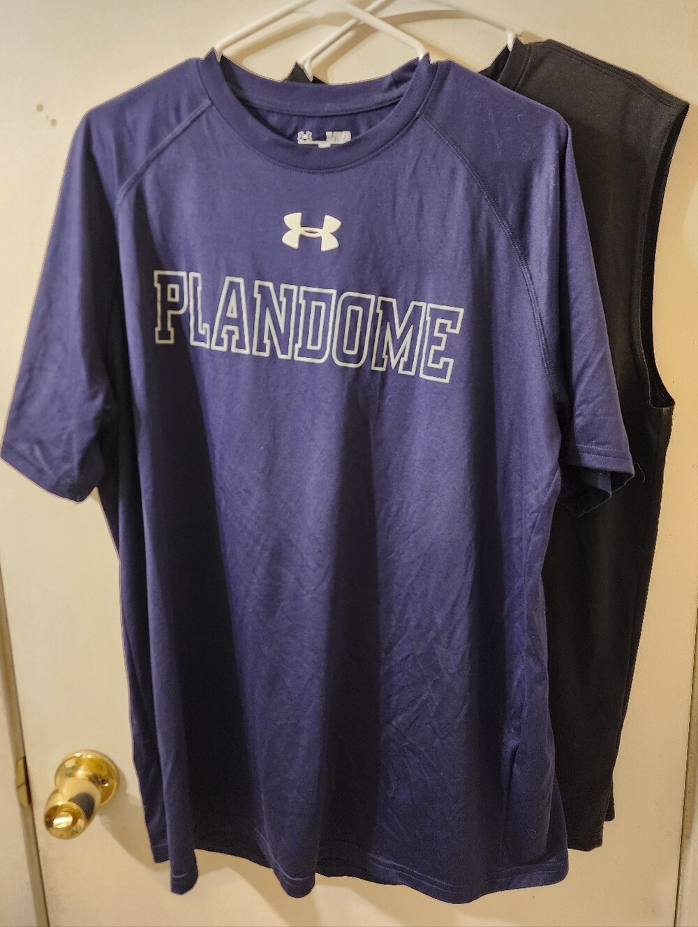 Under Armour Men’s Navy Performance 'PLANDOME' Short Sleeve Tee & Athletic Works